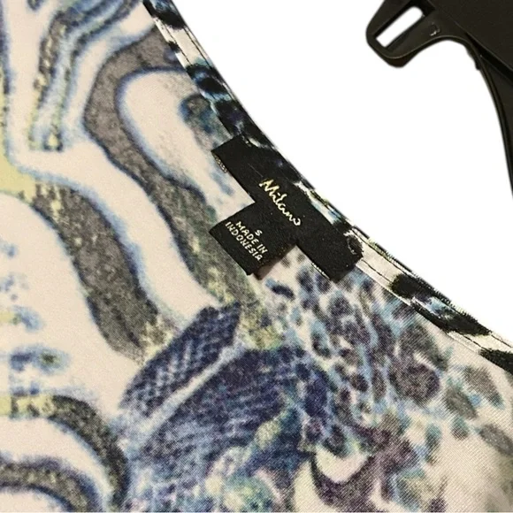 Milano Zebra and Leopard Print 3/4 Sleeve Ruching Top - Picture 11 of 11